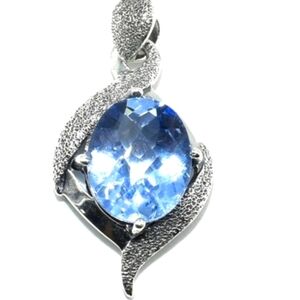 Silver Blue Quartz (7.1ct) Hand Made Charm